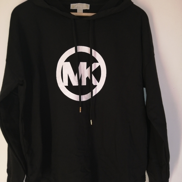 MICHAEL Michael Kors Tops - MICHAEL KORS BLACK HOODIE SIZE LARGE
